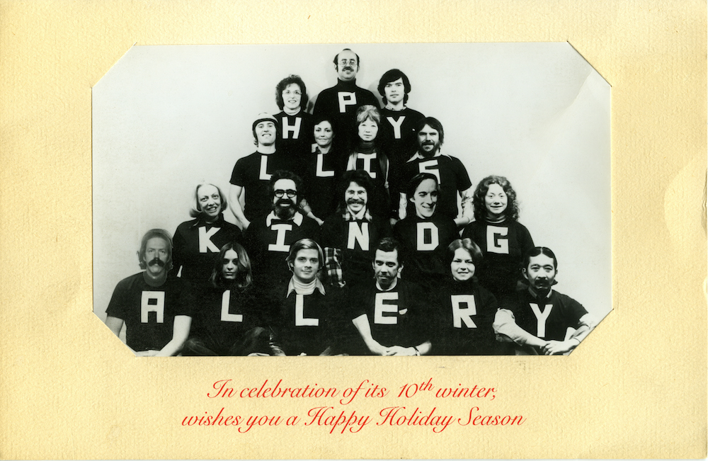 Phyllis Kind Gallery holiday card